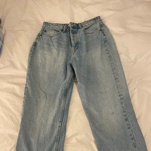 Zara high rise wide leg jeans